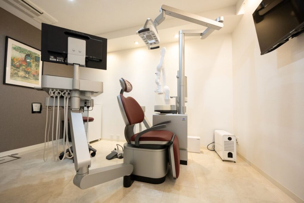 木町通ほしぞら歯科の個室診療スペース